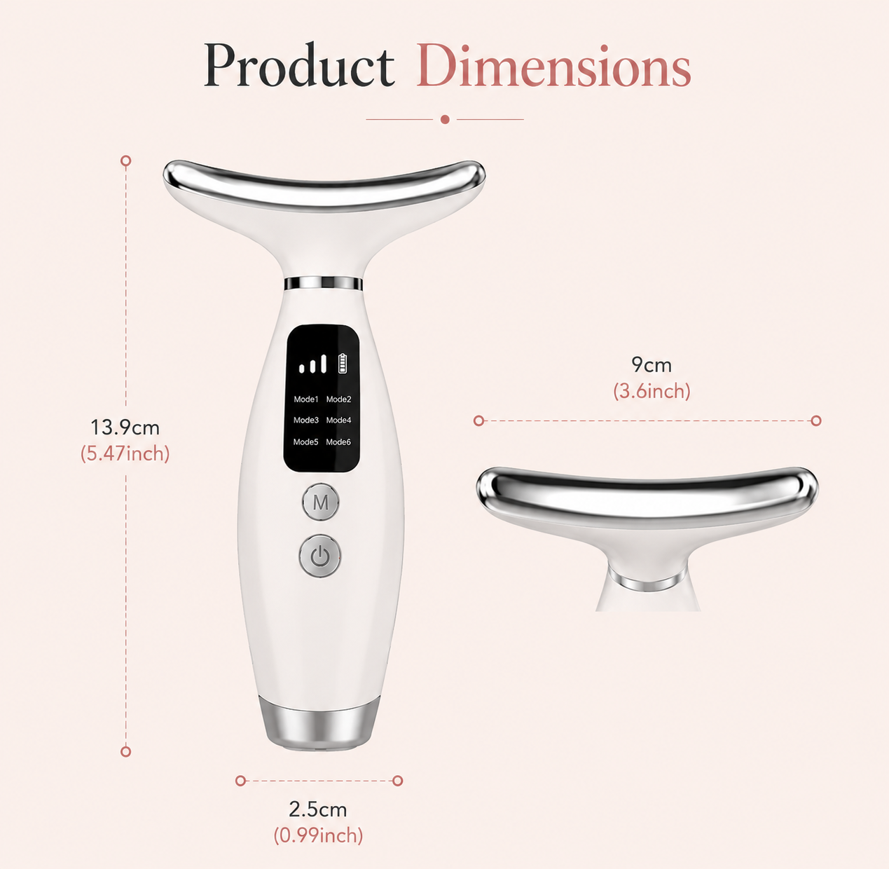 LED Light Therapy Facial Wand – Skin Rejuvenation Device for At-Home Skincare