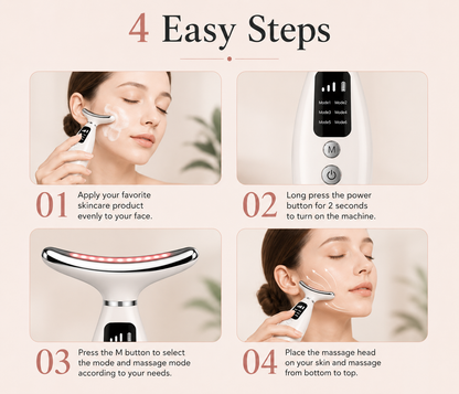 LED Light Therapy Facial Wand – Skin Rejuvenation Device for At-Home Skincare